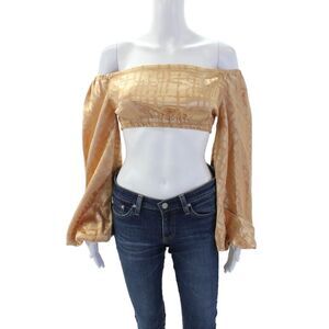 DIARRABLU Womens Naka Top - Dhaw Gold Size XS